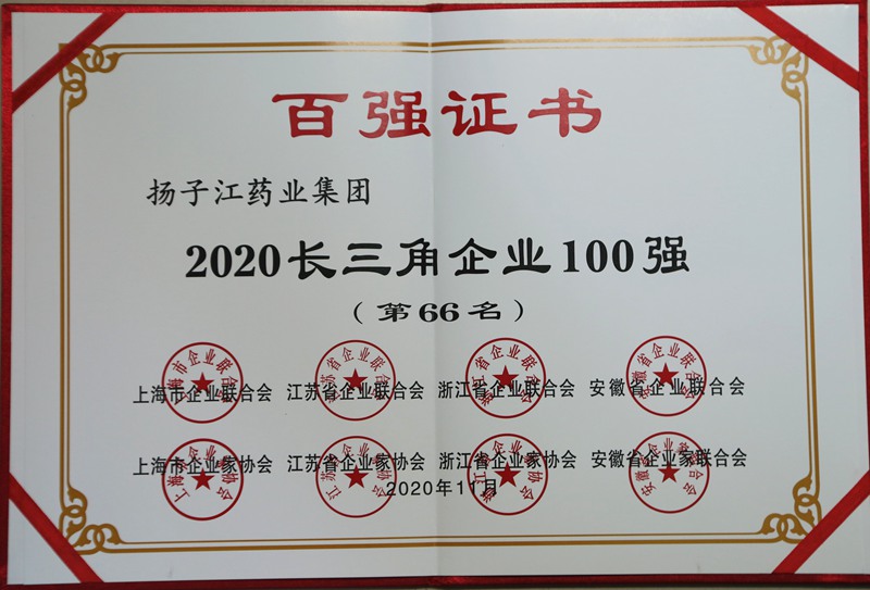 2020長三角企業(yè)100強(qiáng)（2020）